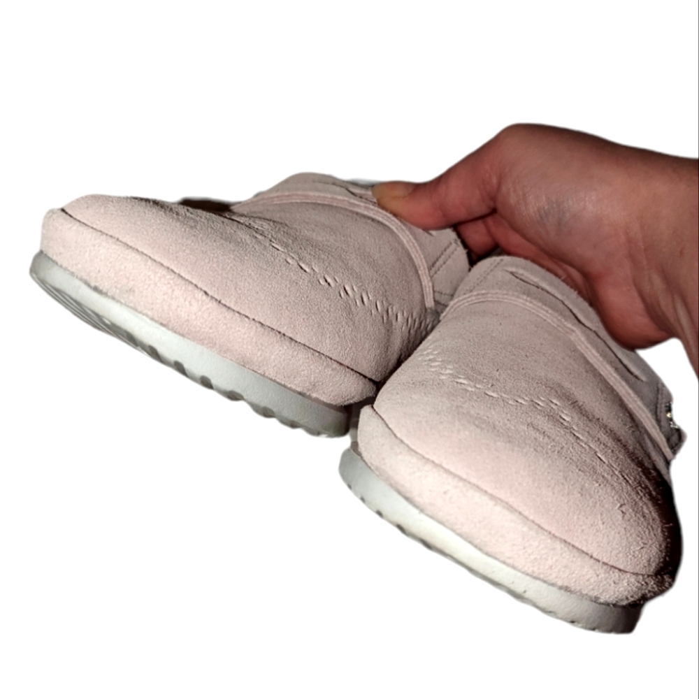 Mens UGG Pink Cali Penny Loafers Slip On Suede Leather Shoes 7 - Picture 3 of 12